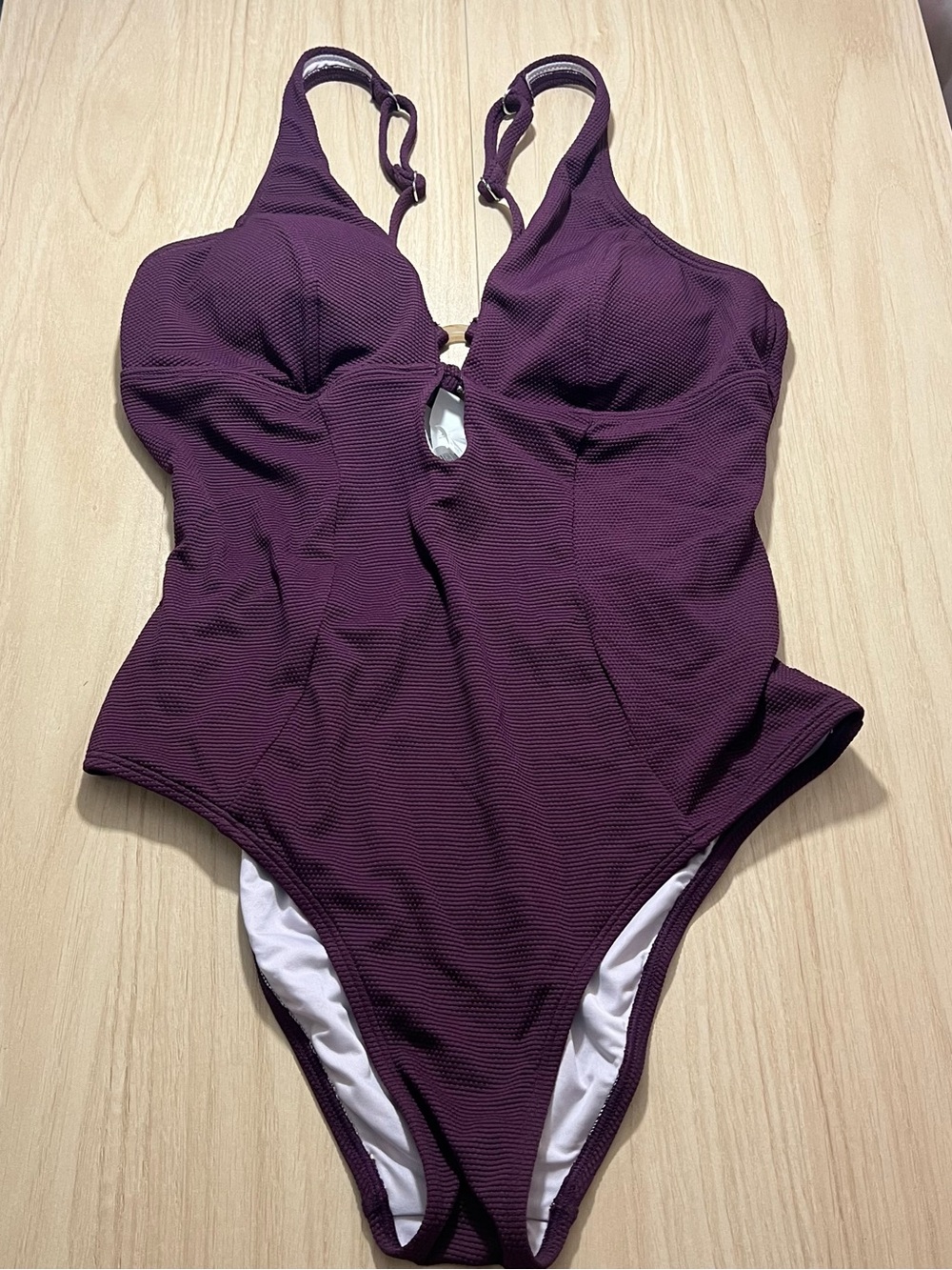 Purple One Piece Swimsuit Size Large NWT